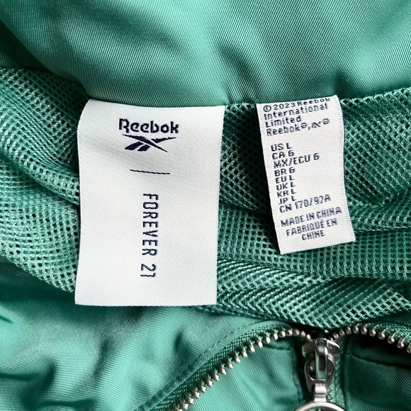 Reebok x Forever 21 Jacket Women’s Large Track Suit Pullover - Picture 4 of 9